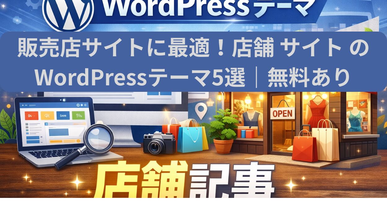販売店サイトに最適！店舗 サイト のWordPressテーマ5選｜無料あり
