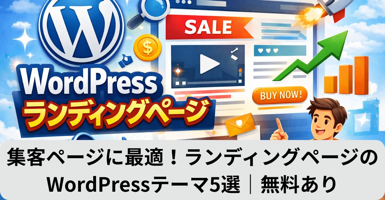 集客ページに最適！ランディングページのWordPressテーマ5選｜無料あり